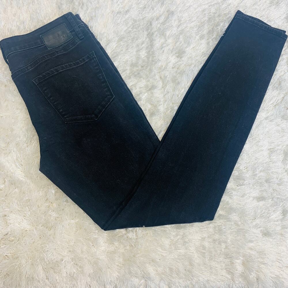 AOS Sharon Black Skinny Kicks Jeans Sz 4 Cut 1542